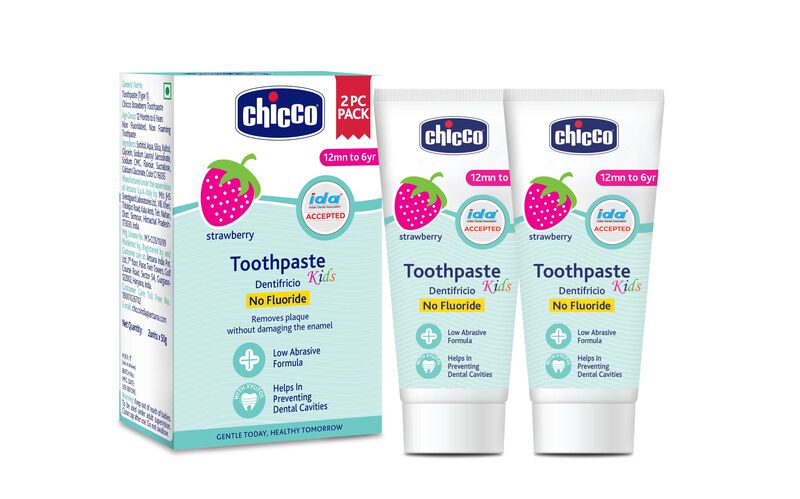 Toothpaste Strawberry 1-6Y NOFLUO 50G 2P image number 0